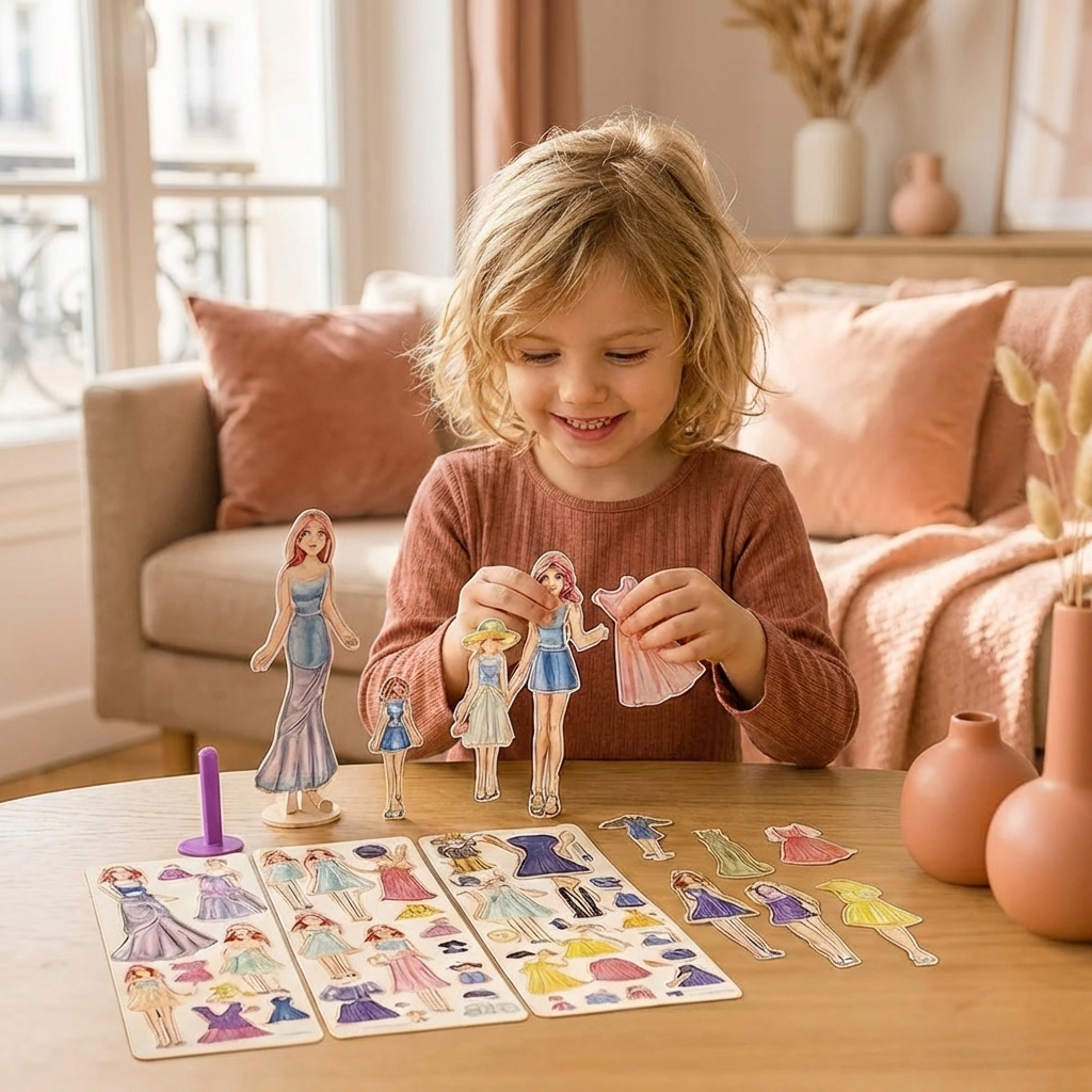 Ensemble de jeu de mode magnétique pour enfants