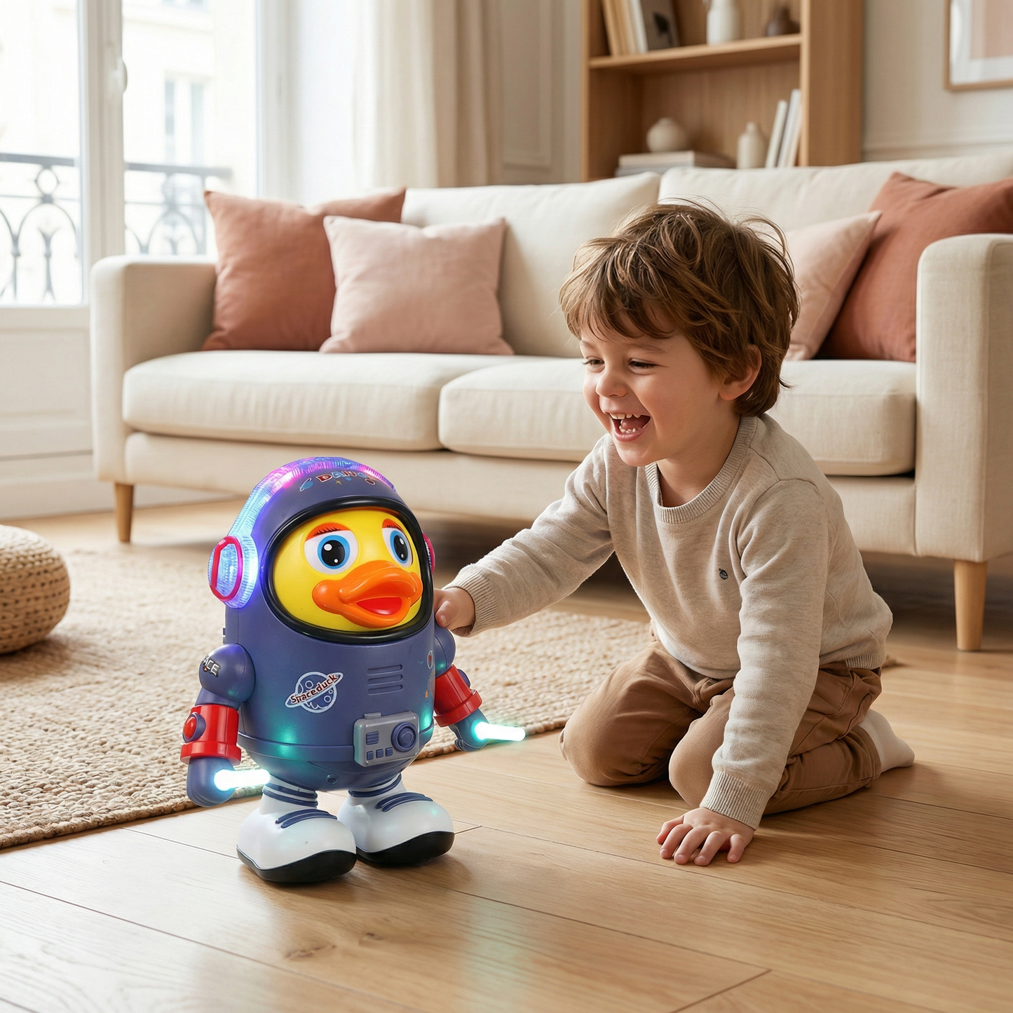 Canard astronaute dansant