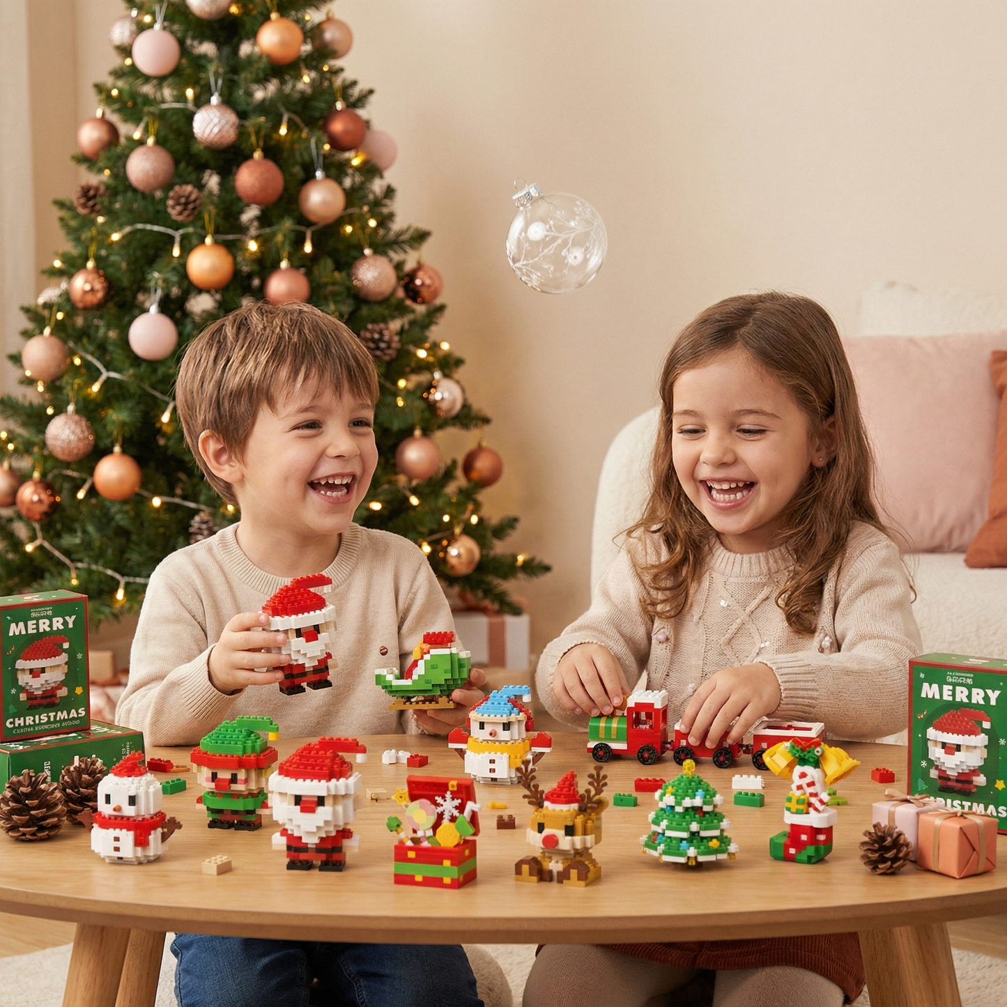 Figurines de Noël créatives en briques – amusement pour toute la famille