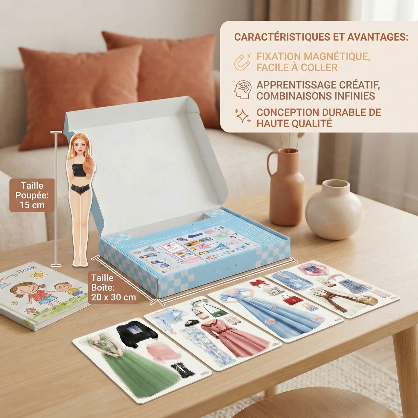 Ensemble de jeu de mode magnétique pour enfants