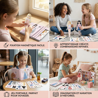 Ensemble de jeu de mode magnétique pour enfants