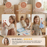 Ensemble de jeu de mode magnétique pour enfants