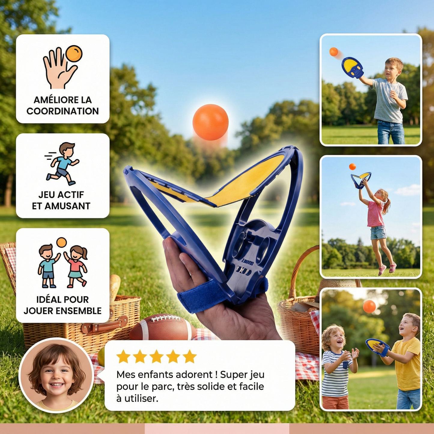 Jeu de balle amusant à attraper