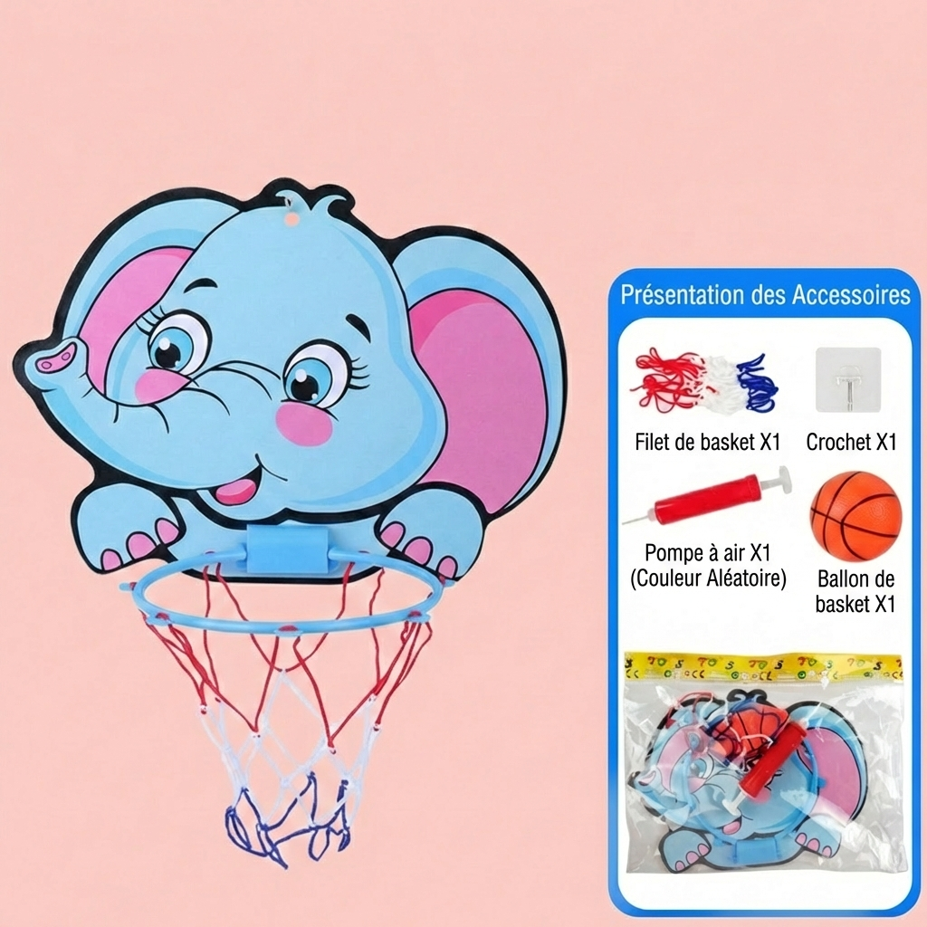 Adorable ensemble de basketball animal pour enfants