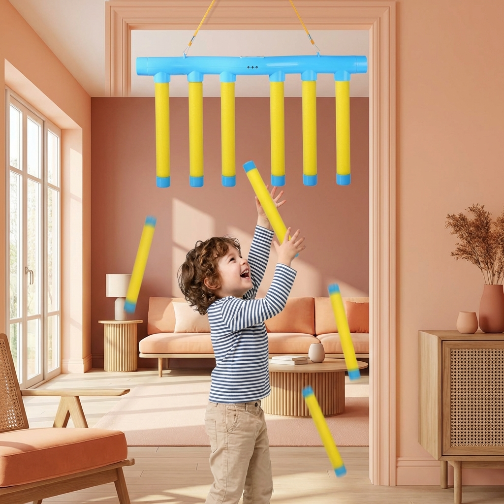 Bâtonnets tombants – jeu de réaction pour enfants