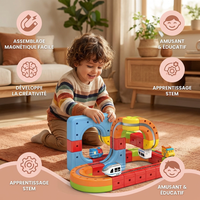 Jouet ferroviaire magnétique à cubes pour enfants