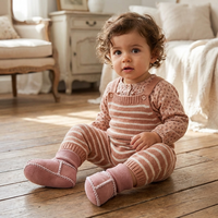 Chaussons Hiver Bébé Fourrés en Imitation Daim