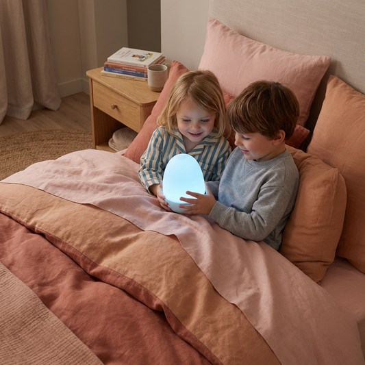 Veilleuse LED en silicone en forme d’œuf