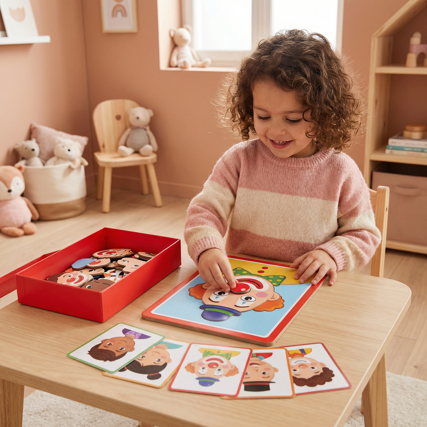 Puzzle éducatif des expressions du visage pour enfants