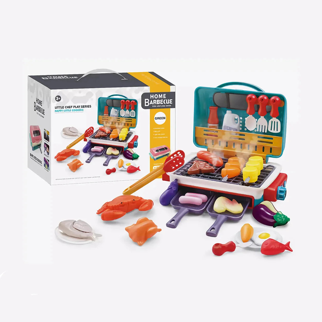 Mon premier BBQ – Cuisine pour enfants avec effet de fumée et aliments changeant de couleur