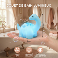 Jouet de bain dinosaure lumineux