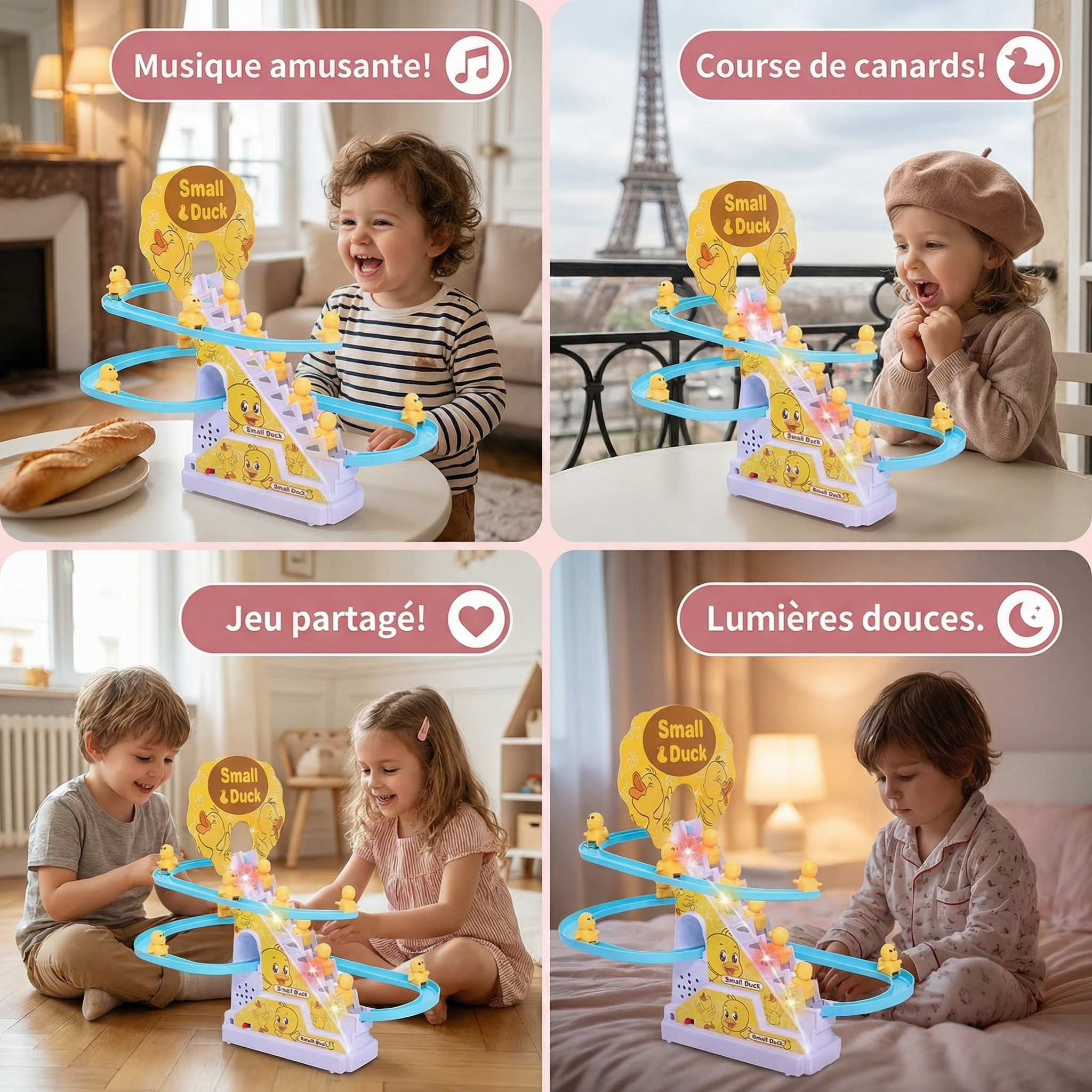 Jouet toboggan à canards