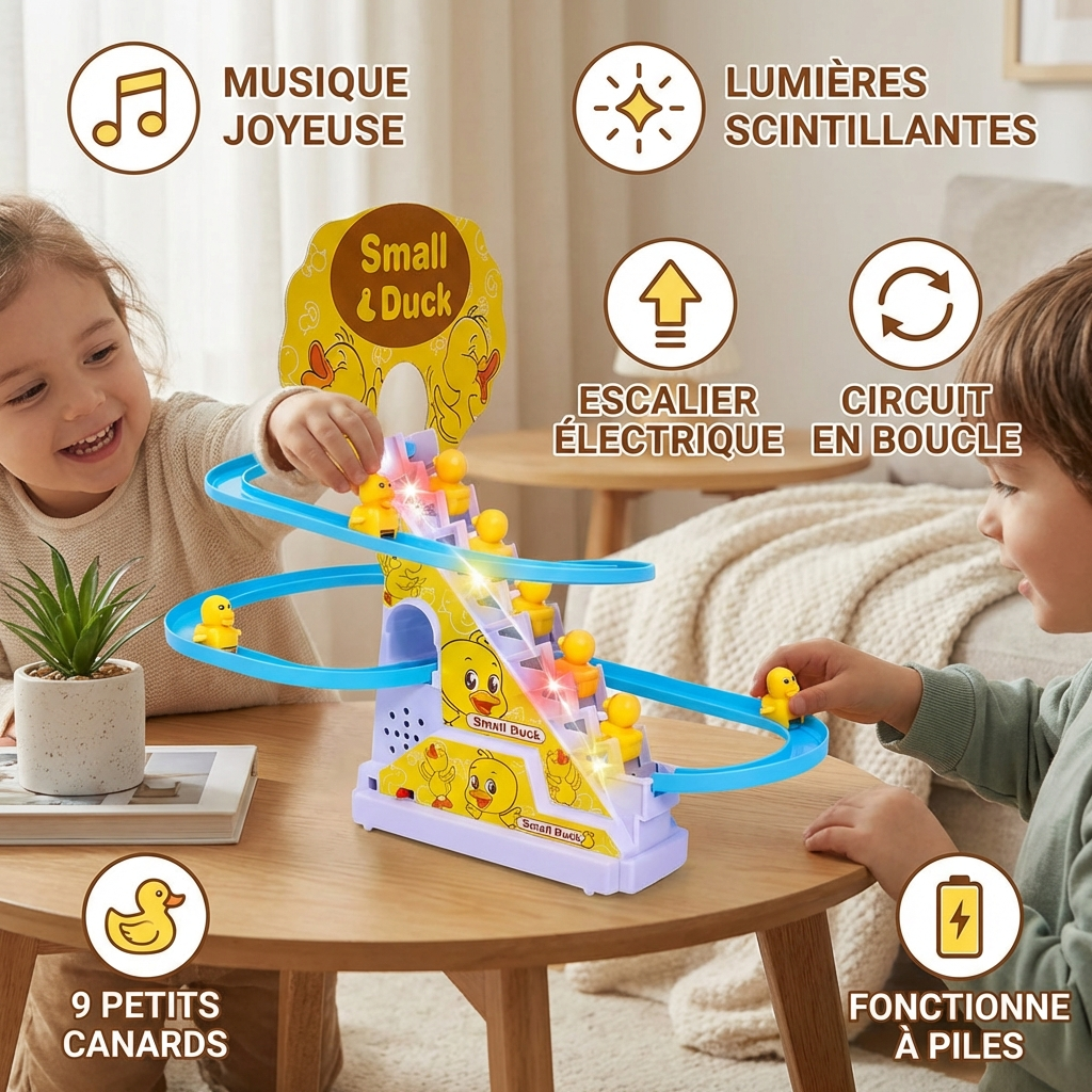 Jouet toboggan à canards