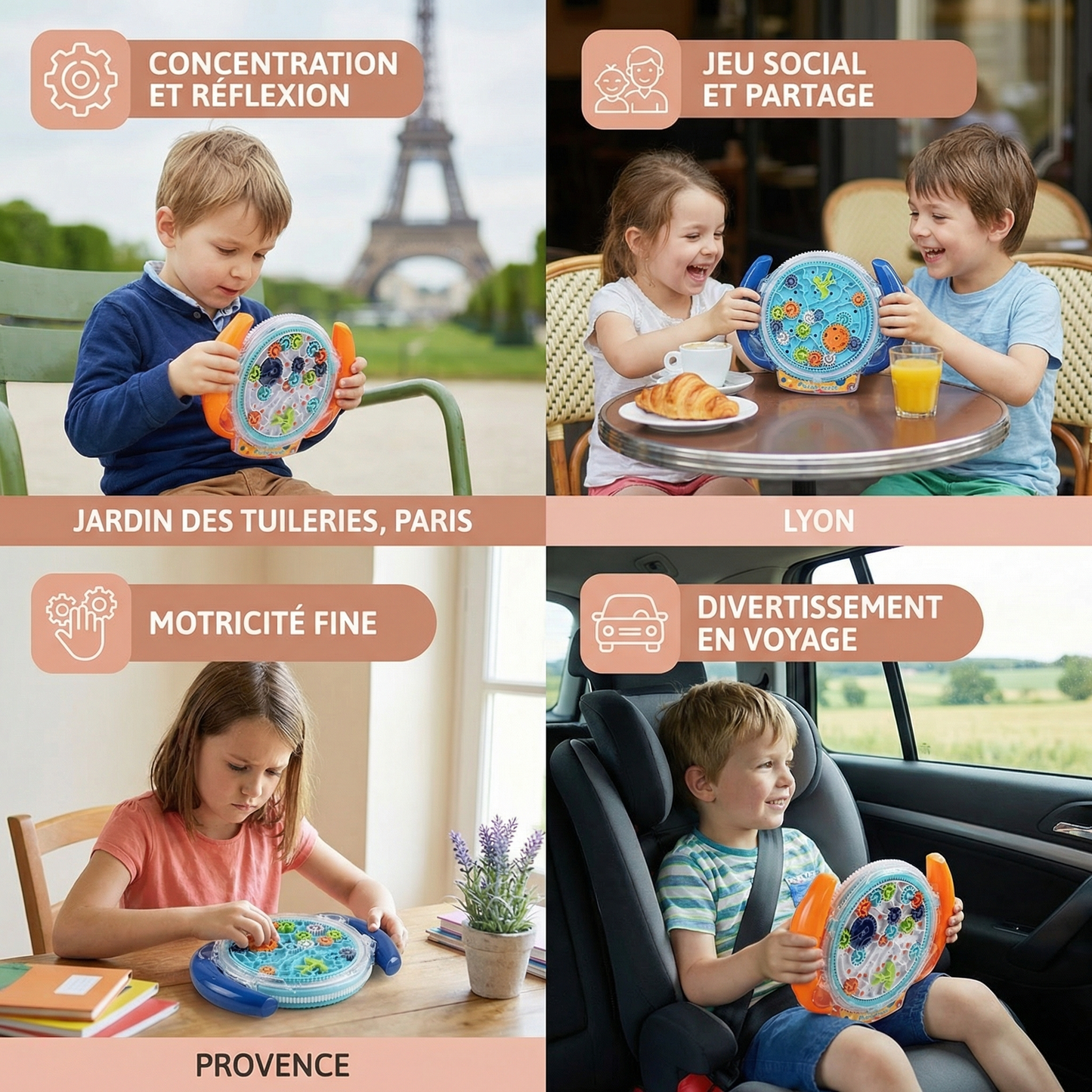 Roue labyrinthe 3D – Jeu d’adresse et d’apprentissage