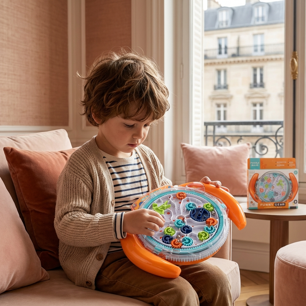 Roue labyrinthe 3D – Jeu d’adresse et d’apprentissage