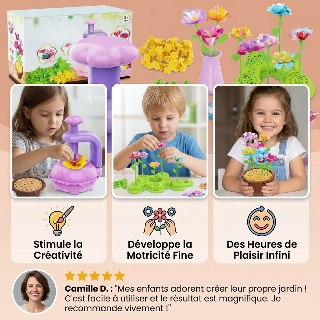 Kit créatif de fleurs à assembler