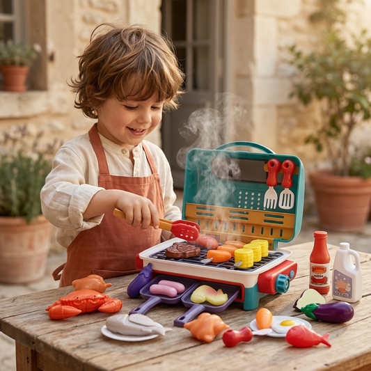 Mon premier BBQ – Cuisine pour enfants avec effet de fumée et aliments changeant de couleur
