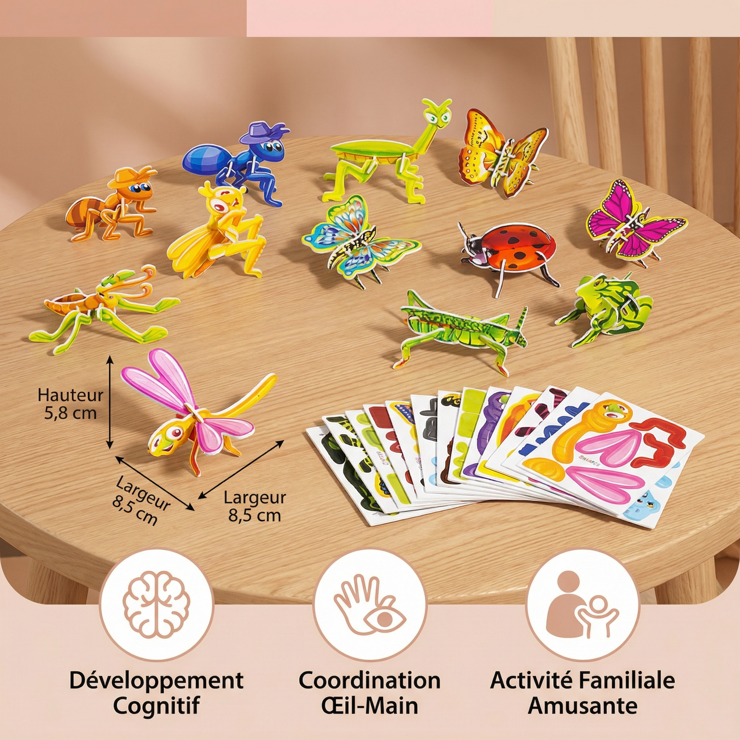3D Cartoon Puzzle Set pour enfants