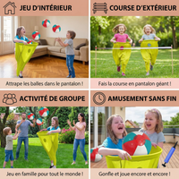 Pantalon de Clown Jeu de Catch Ball en Famille