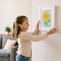 Cadre d'exposition pour les œuvres d'art des enfants