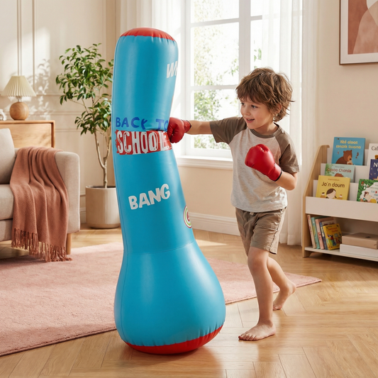 Sac de boxe gonflable pour enfants avec remplissage à l’eau
