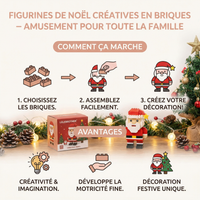 Figurines de Noël créatives en briques – amusement pour toute la famille
