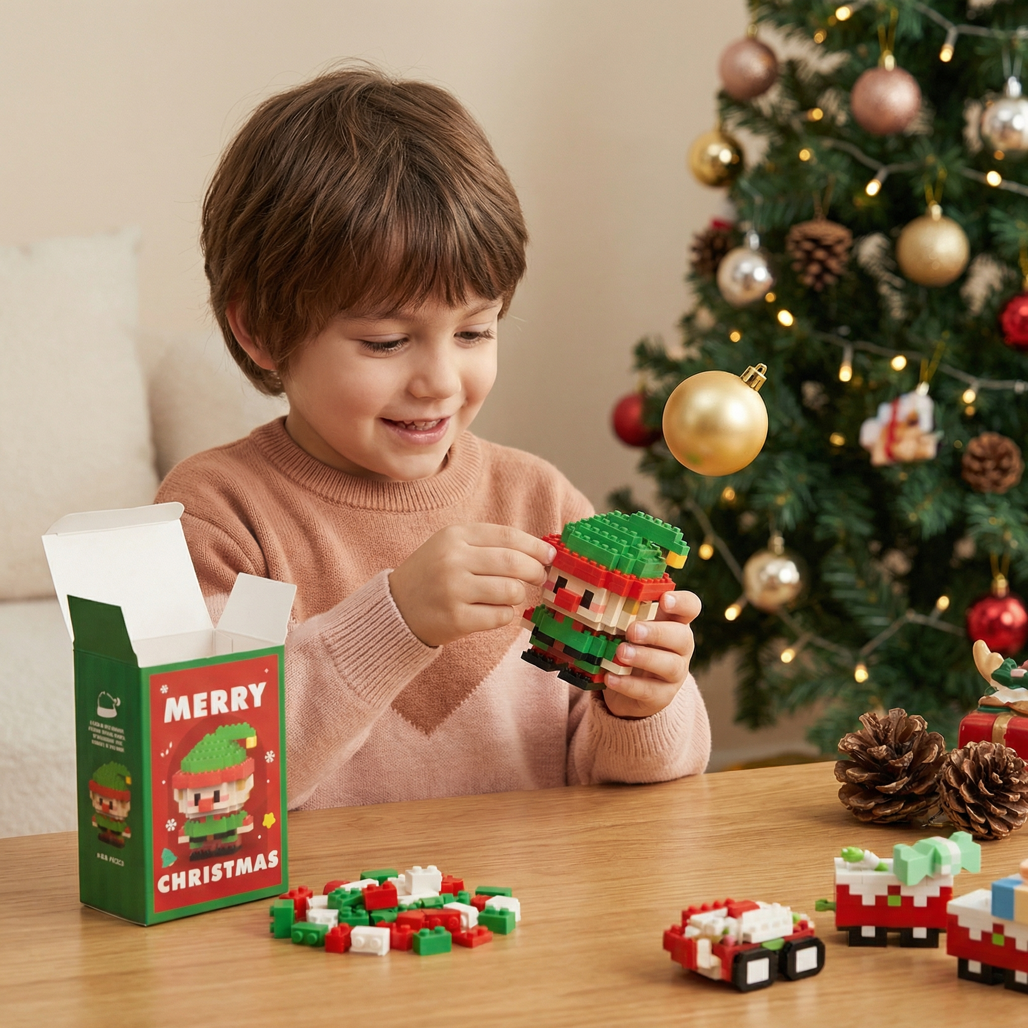 Figurines de Noël créatives en briques – amusement pour toute la famille