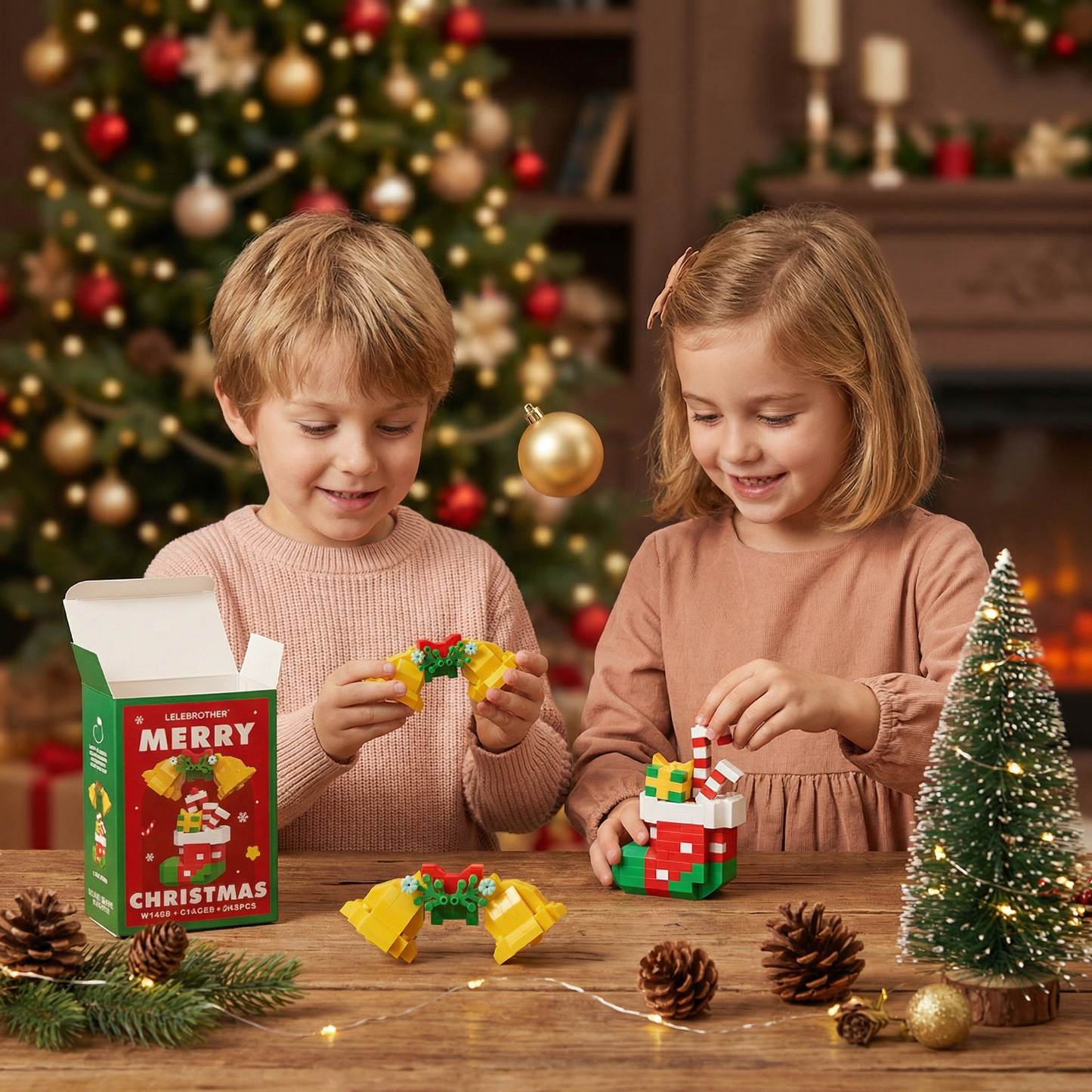 Figurines de Noël créatives en briques – amusement pour toute la famille
