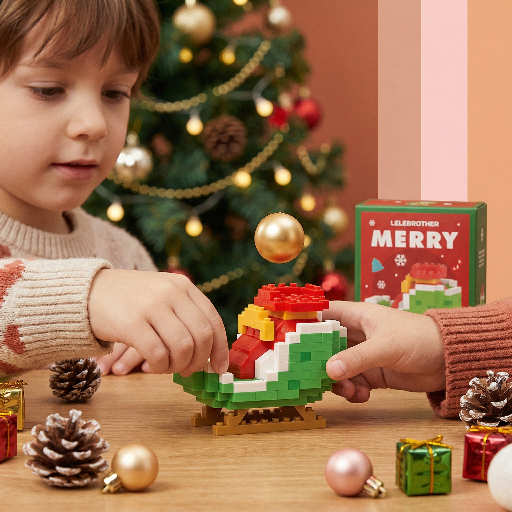 Figurines de Noël créatives en briques – amusement pour toute la famille