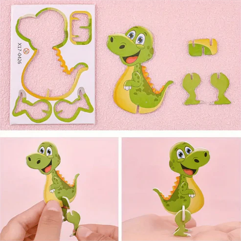 3D Cartoon Puzzle Set pour enfants